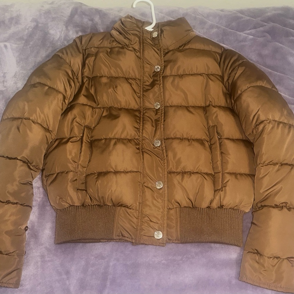 True Religion Brown Puffer Jacket
